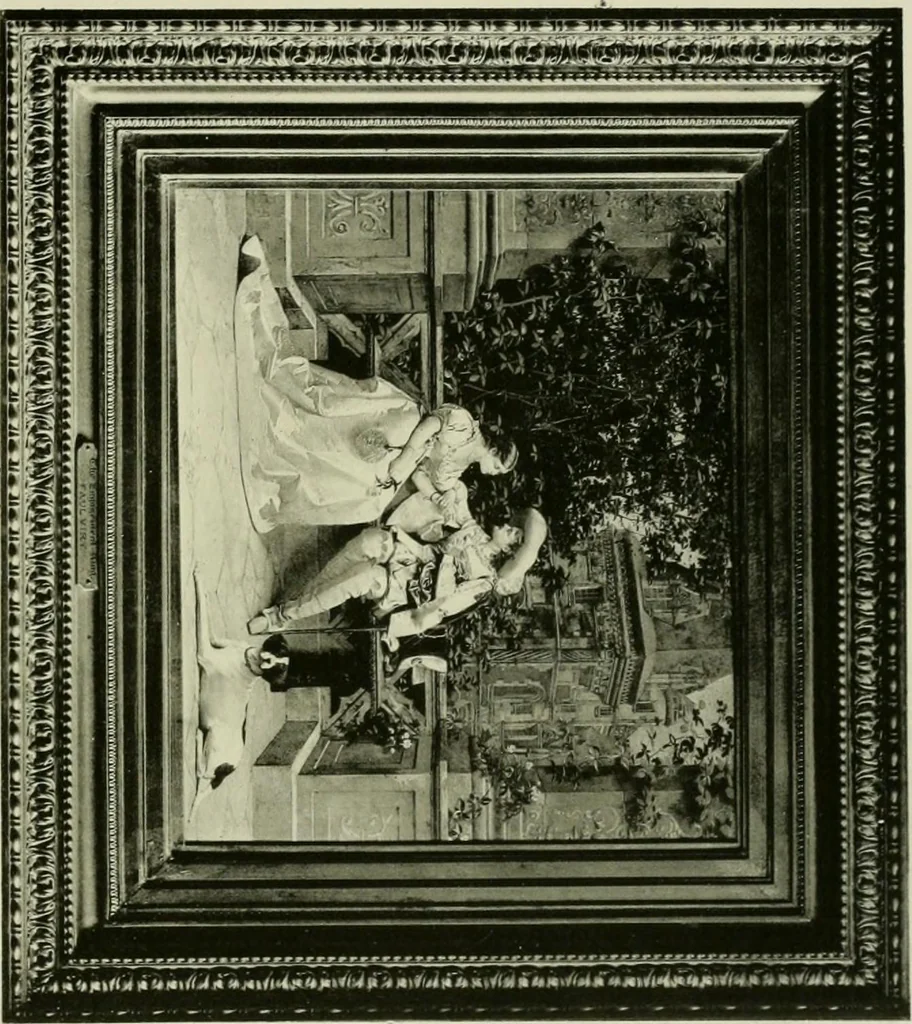 An illustration from Catalogue of works of art ... also views of the summer and winter homes, 1884, leaf 424