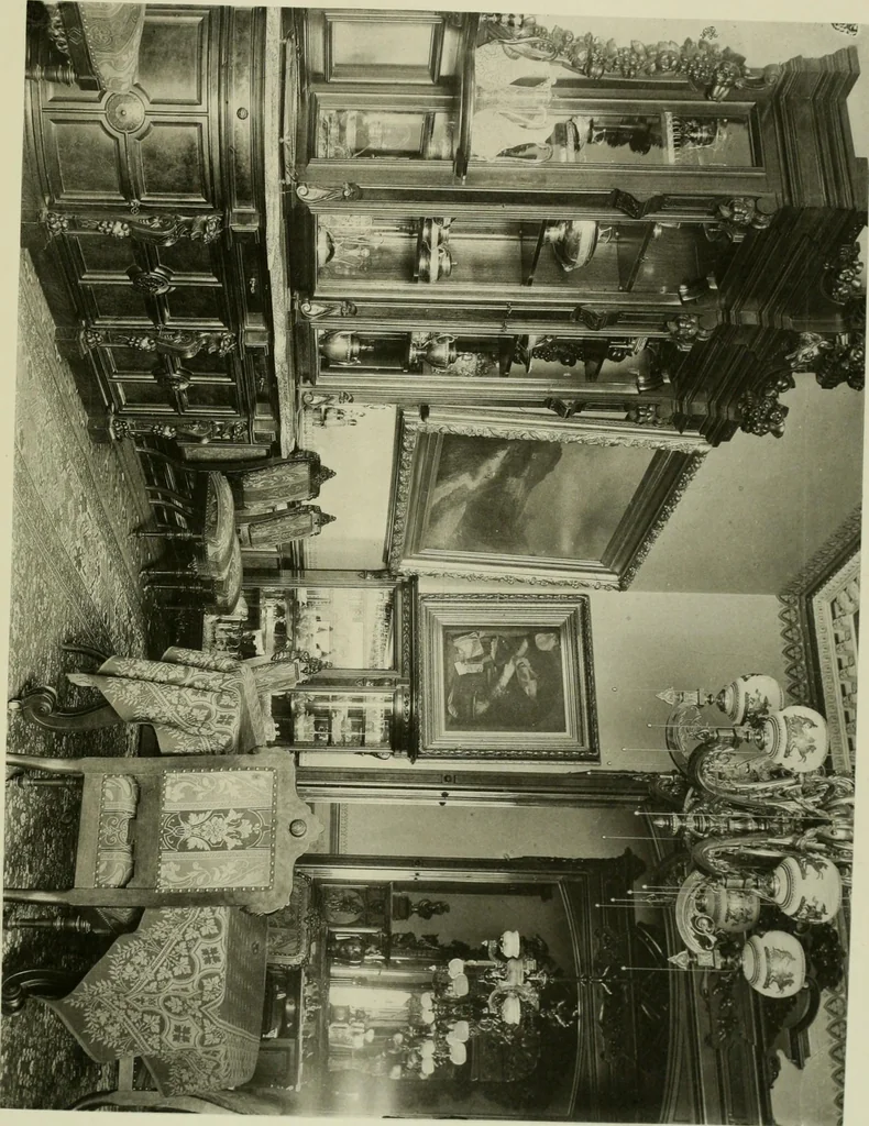 An illustration from Catalogue of works of art ... also views of the summer and winter homes, 1884, leaf 44