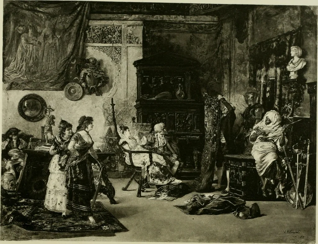 An illustration from Catalogue of works of art ... also views of the summer and winter homes, 1884, leaf 440