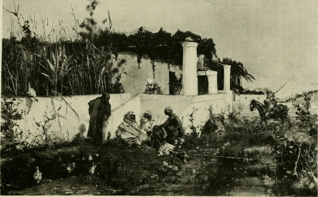 An illustration from Catalogue of works of art ... also views of the summer and winter homes, 1884, leaf 456