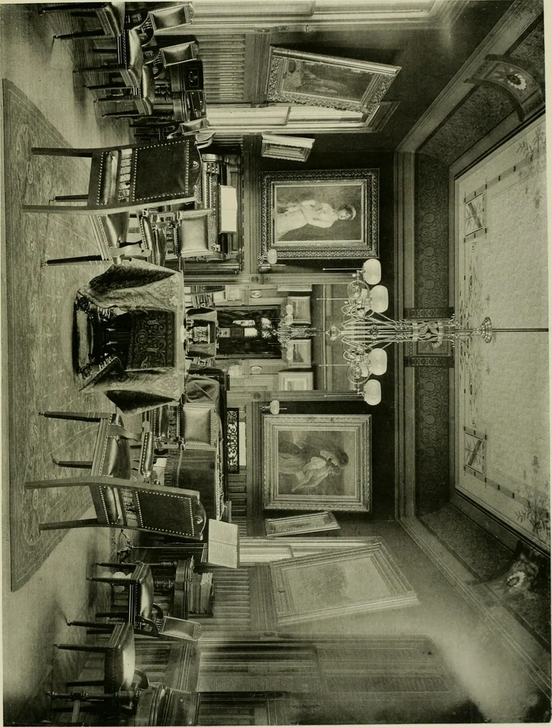 An illustration from Catalogue of works of art ... also views of the summer and winter homes, 1884, leaf 48
