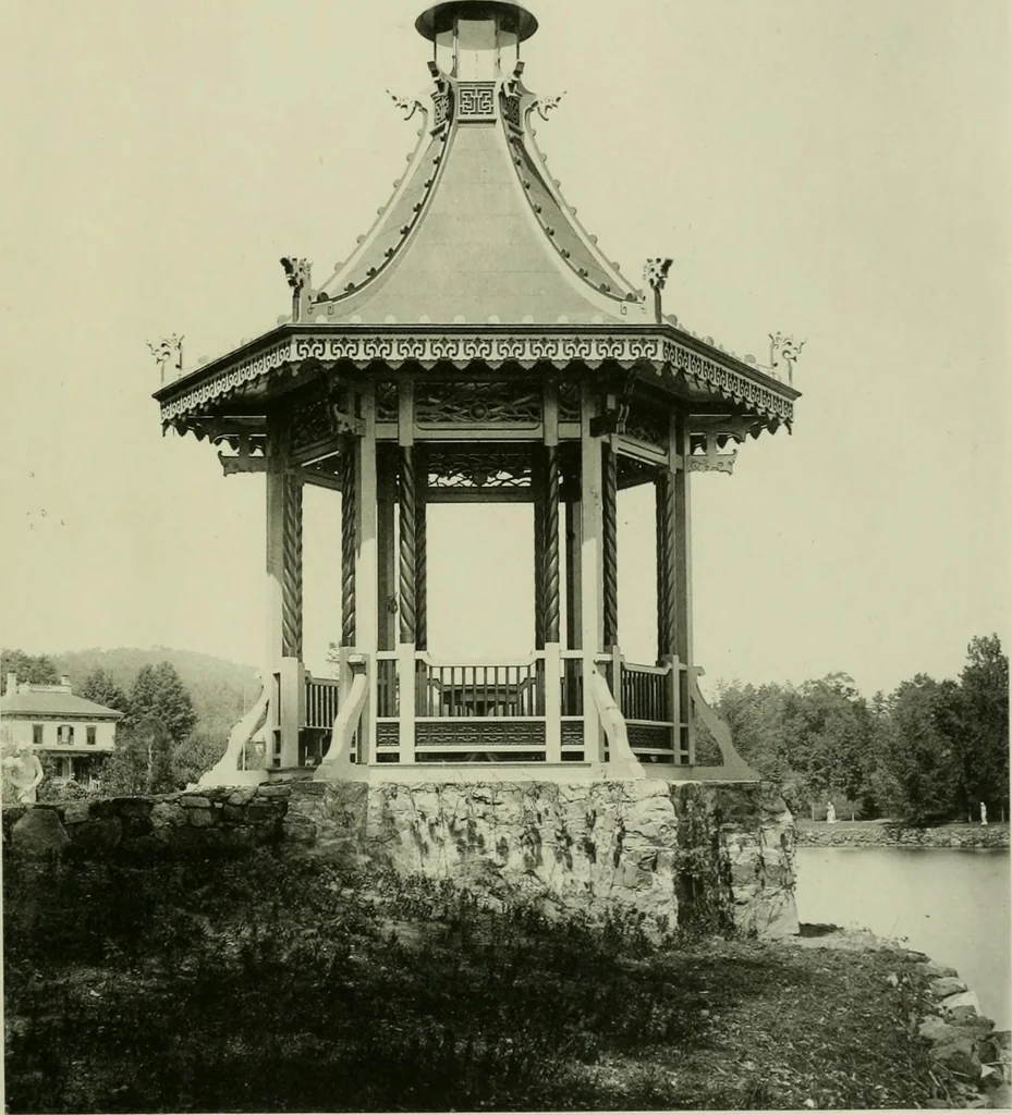 An illustration from Catalogue of works of art ... also views of the summer and winter homes, 1884, leaf 76