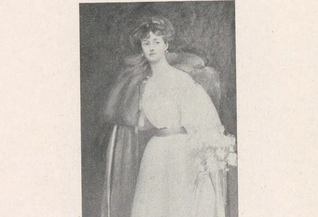 An illustration from A catalogue of the pictures, drawings, prints and sculptures at the second exhibition of the International society of sculptors, painters, & gravers : held at Knightsbridge May-July 1899, 1899, leaf 114