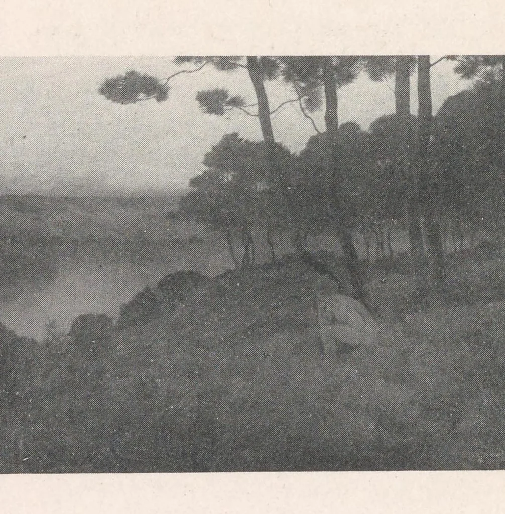 An illustration from A catalogue of the pictures, drawings, prints and sculptures at the second exhibition of the International society of sculptors, painters, & gravers : held at Knightsbridge May-July 1899, 1899, leaf 82