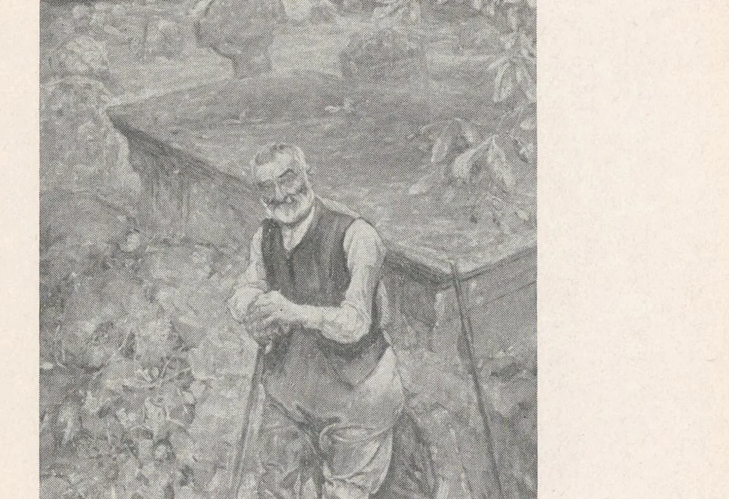 An illustration from A catalogue of the pictures, drawings, prints and sculptures at the second exhibition of the International society of sculptors, painters, & gravers : held at Knightsbridge May-July 1899, 1899, leaf 99
