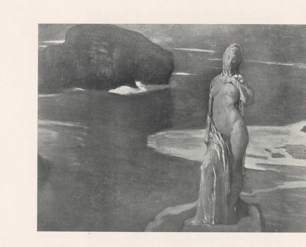 An illustration from A catalogue of the pictures, drawings, prints and sculptures at the second exhibition of the International Society of Sculptors, Painters, & Gravers held at Knightsbridge May-July 1899, 1899, leaf 184