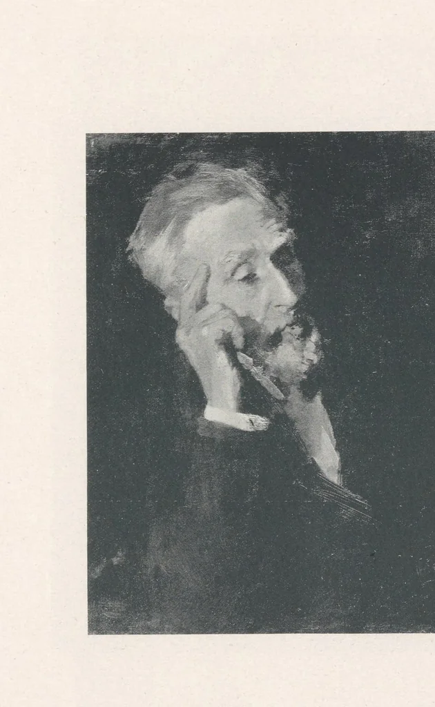 An illustration from A catalogue of the pictures, drawings, prints and sculptures at the second exhibition of the International Society of Sculptors, Painters, & Gravers held at Knightsbridge May-July 1899, 1899, leaf 204
