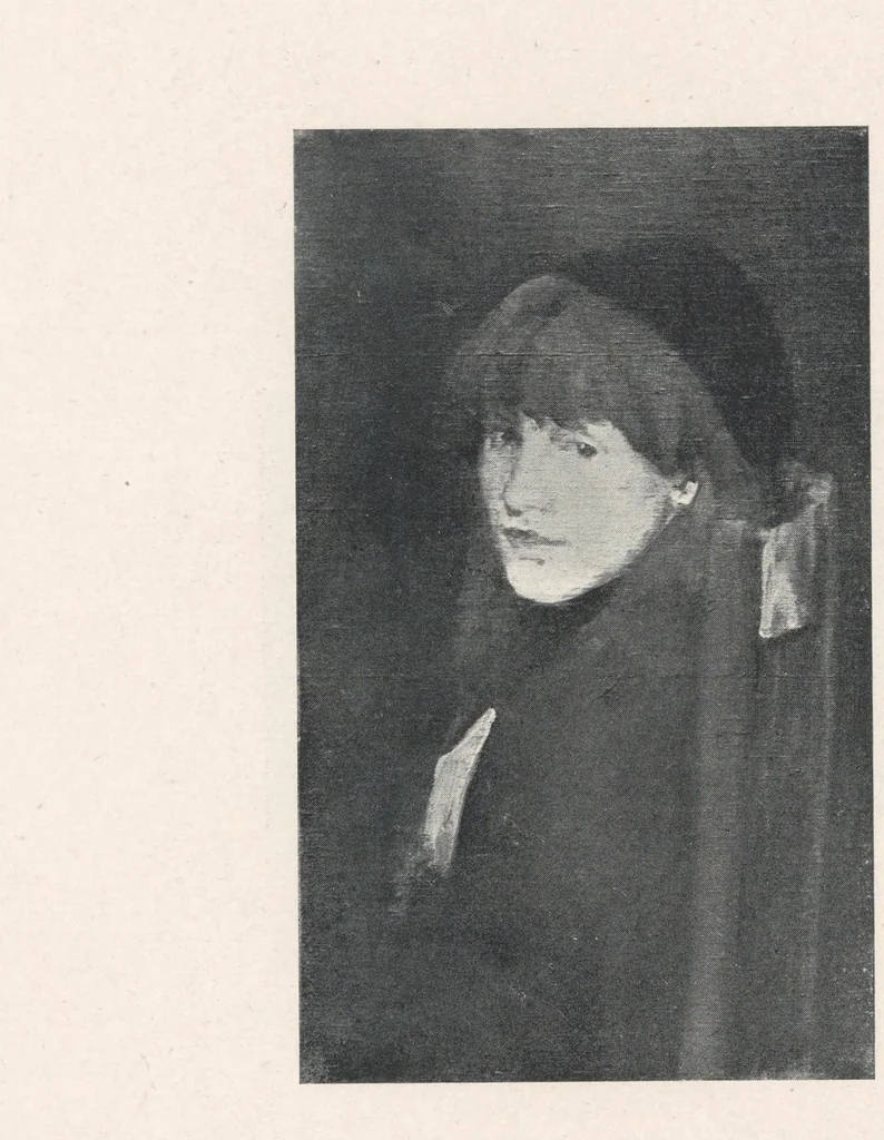 An illustration from A catalogue of the pictures, drawings, prints and sculptures at the second exhibition of the International Society of Sculptors, Painters, & Gravers held at Knightsbridge May-July 1899, 1899, leaf 214