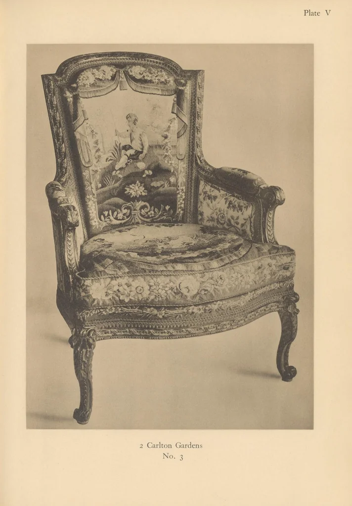 An illustration from Catalogue of porcelain, furniture and other works of art in the collection of Lady Wantage at 2 Carlton Gardens, London, Lockinge House, Berks. and Overstone Park, Northants, 1912, leaf 43