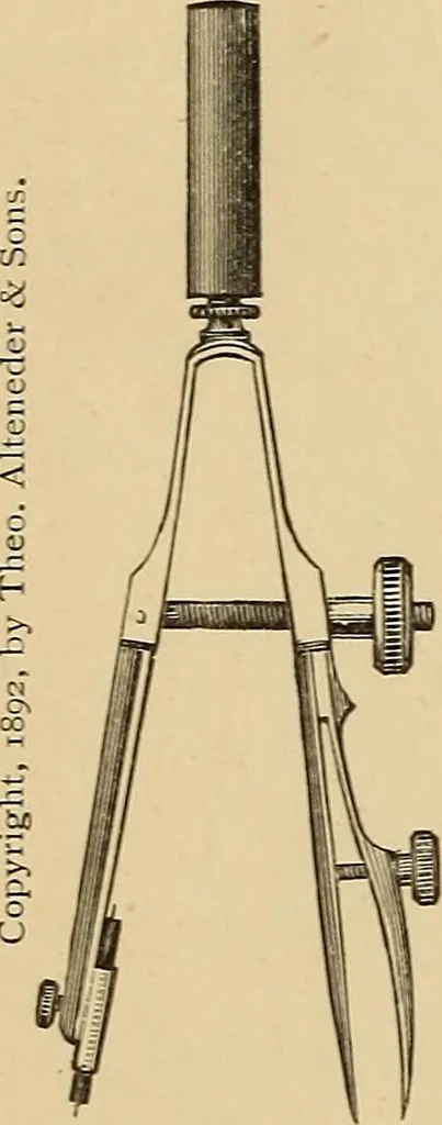 An illustration from A catalogue and price-list of drawing instruments, 1892, leaf 19