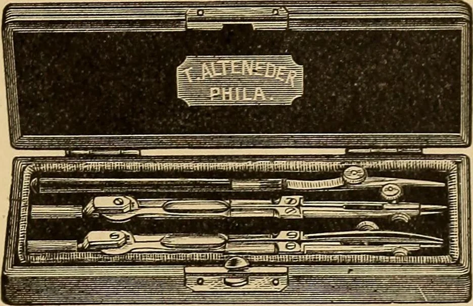 An illustration from A catalogue and price-list of drawing instruments, 1892, leaf 42