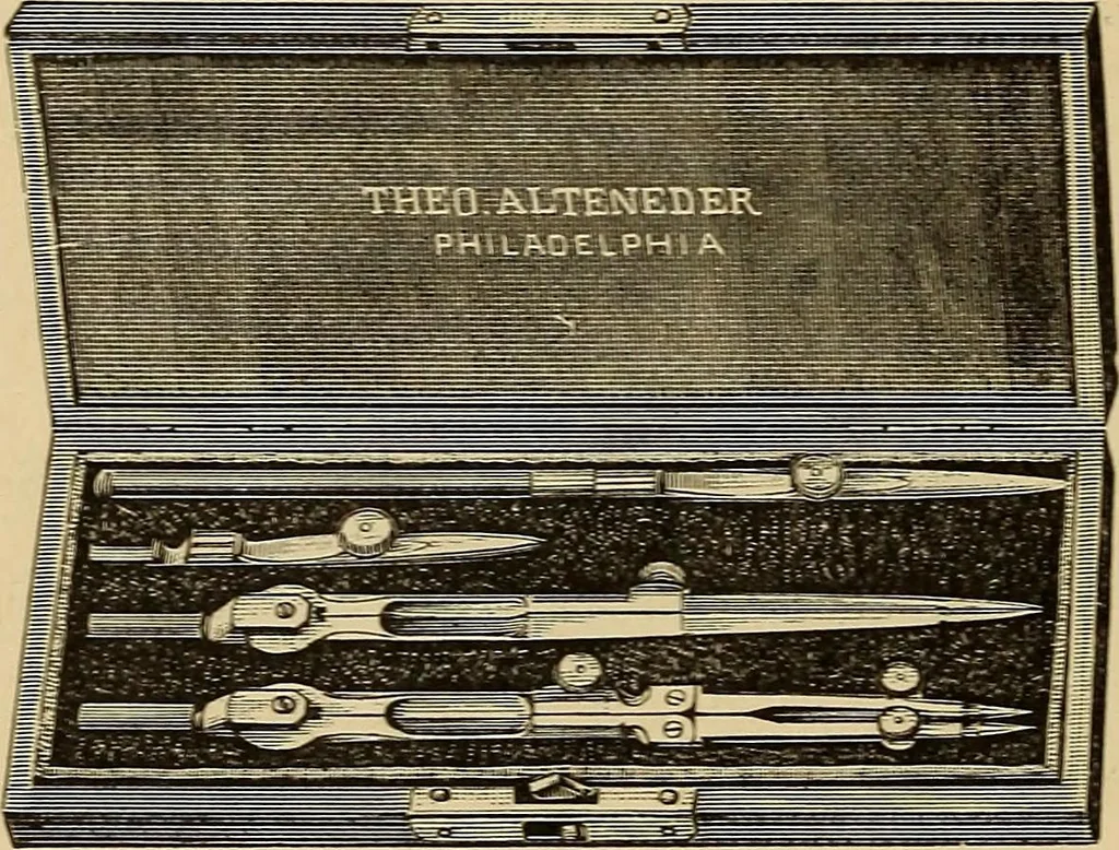 An illustration from A catalogue and price-list of drawing instruments, 1892, leaf 43