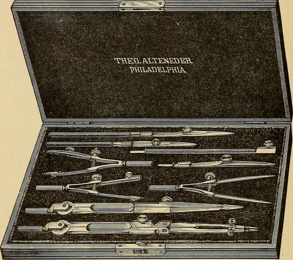 An illustration from A catalogue and price-list of drawing instruments, 1892, leaf 45