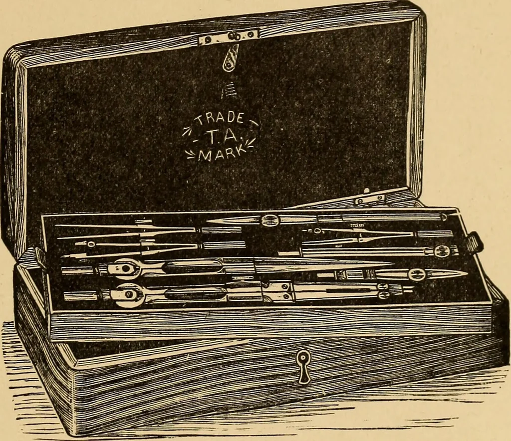 An illustration from A catalogue and price-list of drawing instruments, 1892, leaf 48