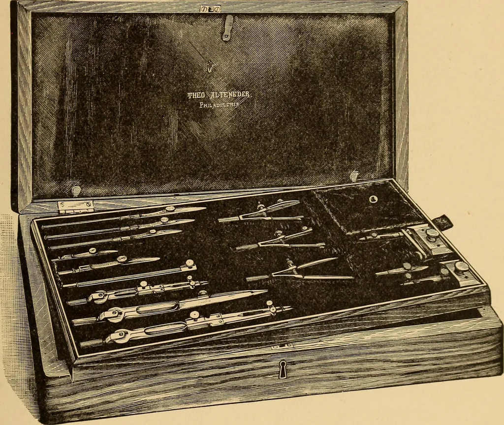 An illustration from A catalogue and price-list of drawing instruments, 1892, leaf 50