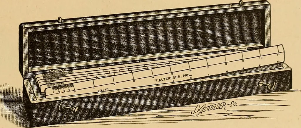 An illustration from A catalogue and price-list of drawing instruments, 1892, leaf 60