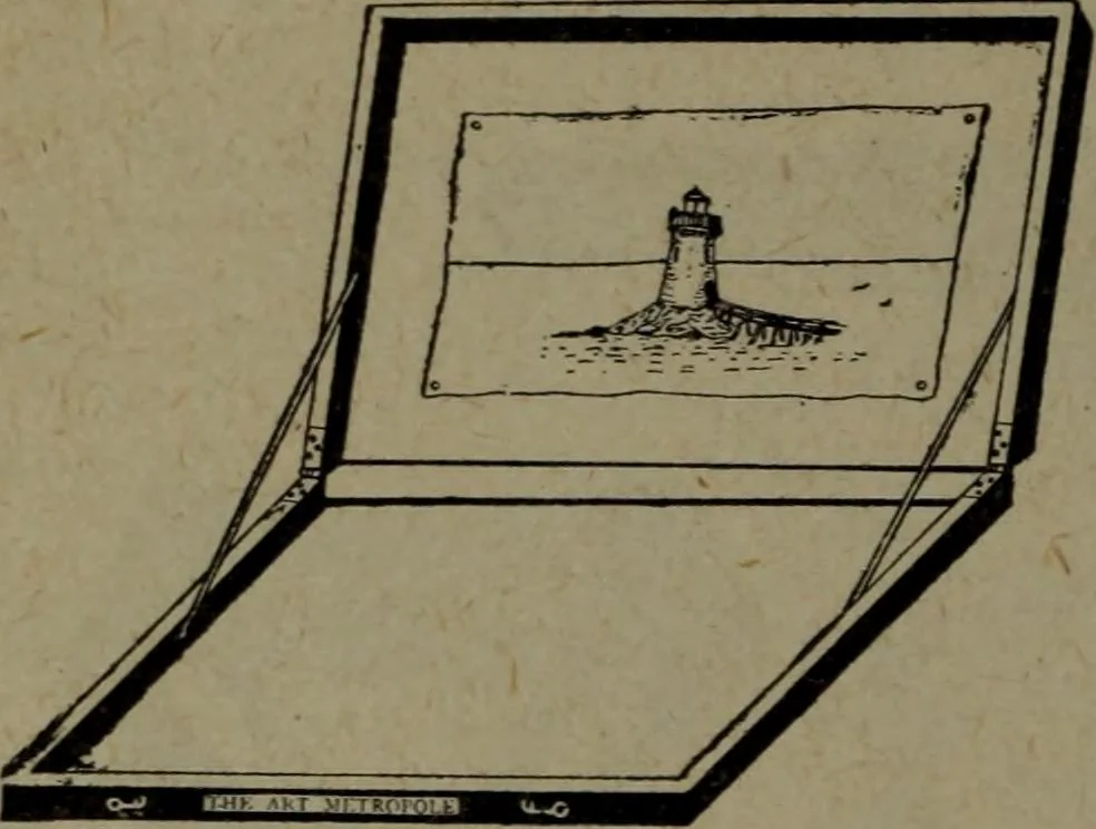 An illustration from Catalogue and price list of colors and materials for artists, architects, decorators, designers, and draughtsmen .., 1906, leaf 127