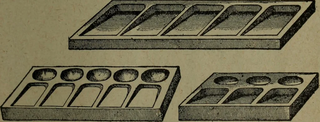 An illustration from Catalogue and price list of colors and materials for artists, architects, decorators, designers, and draughtsmen .., 1906, leaf 154