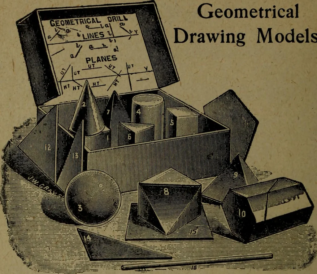 An illustration from Catalogue and price list of colors and materials for artists, architects, decorators, designers, and draughtsmen .., 1906, leaf 159