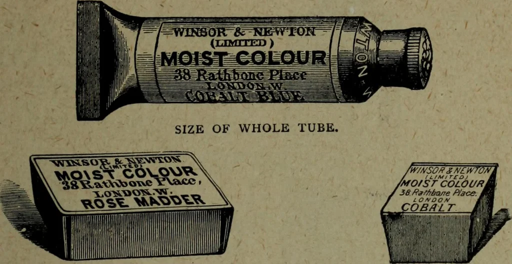 An illustration from Catalogue and price list of colors and materials for artists, architects, decorators, designers, and draughtsmen .., 1906, leaf 22