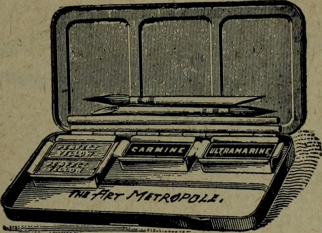 An illustration from Catalogue and price list of colors and materials for artists, architects, decorators, designers, and draughtsmen .., 1906, leaf 26