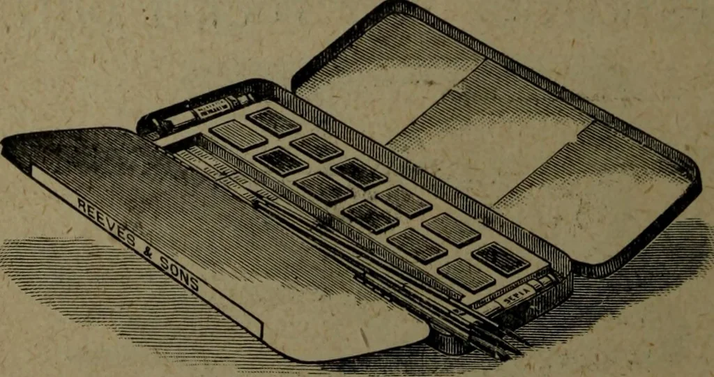 An illustration from Catalogue and price list of colors and materials for artists, architects, decorators, designers, and draughtsmen .., 1906, leaf 27