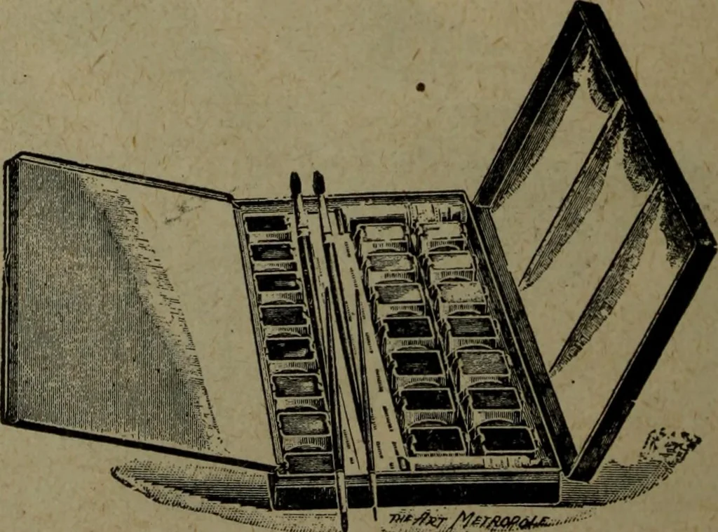 An illustration from Catalogue and price list of colors and materials for artists, architects, decorators, designers, and draughtsmen .., 1906, leaf 29