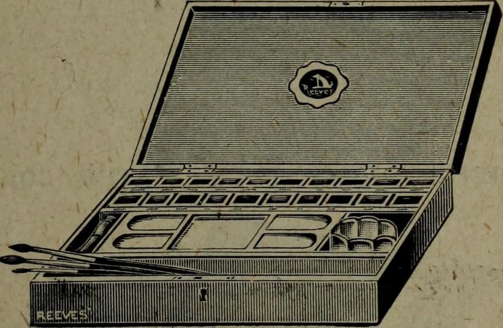 An illustration from Catalogue and price list of colors and materials for artists, architects, decorators, designers, and draughtsmen .., 1906, leaf 30
