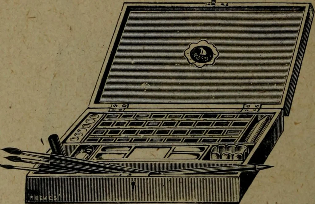 An illustration from Catalogue and price list of colors and materials for artists, architects, decorators, designers, and draughtsmen .., 1906, leaf 31