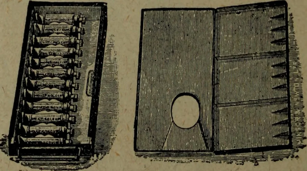 An illustration from Catalogue and price list of colors and materials for artists, architects, decorators, designers, and draughtsmen .., 1906, leaf 33