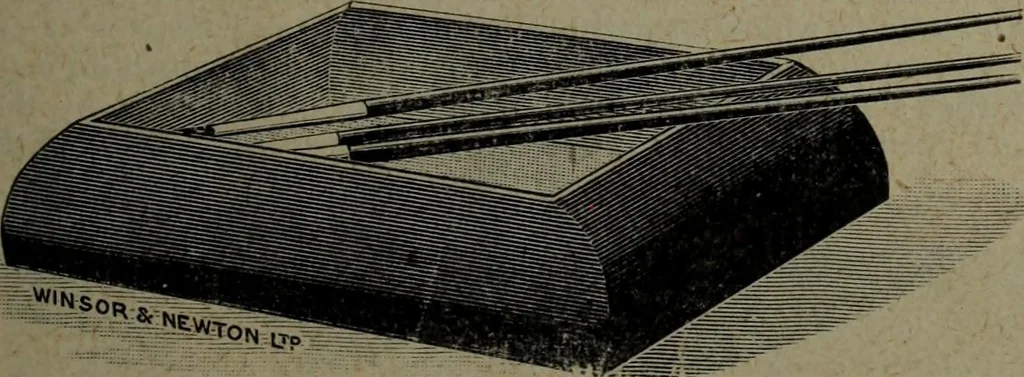 An illustration from Catalogue and price list of colors and materials for artists, architects, decorators, designers, and draughtsmen .., 1906, leaf 34