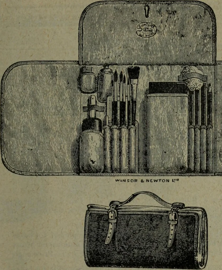 An illustration from Catalogue and price list of colors and materials for artists, architects, decorators, designers, and draughtsmen .., 1906, leaf 36