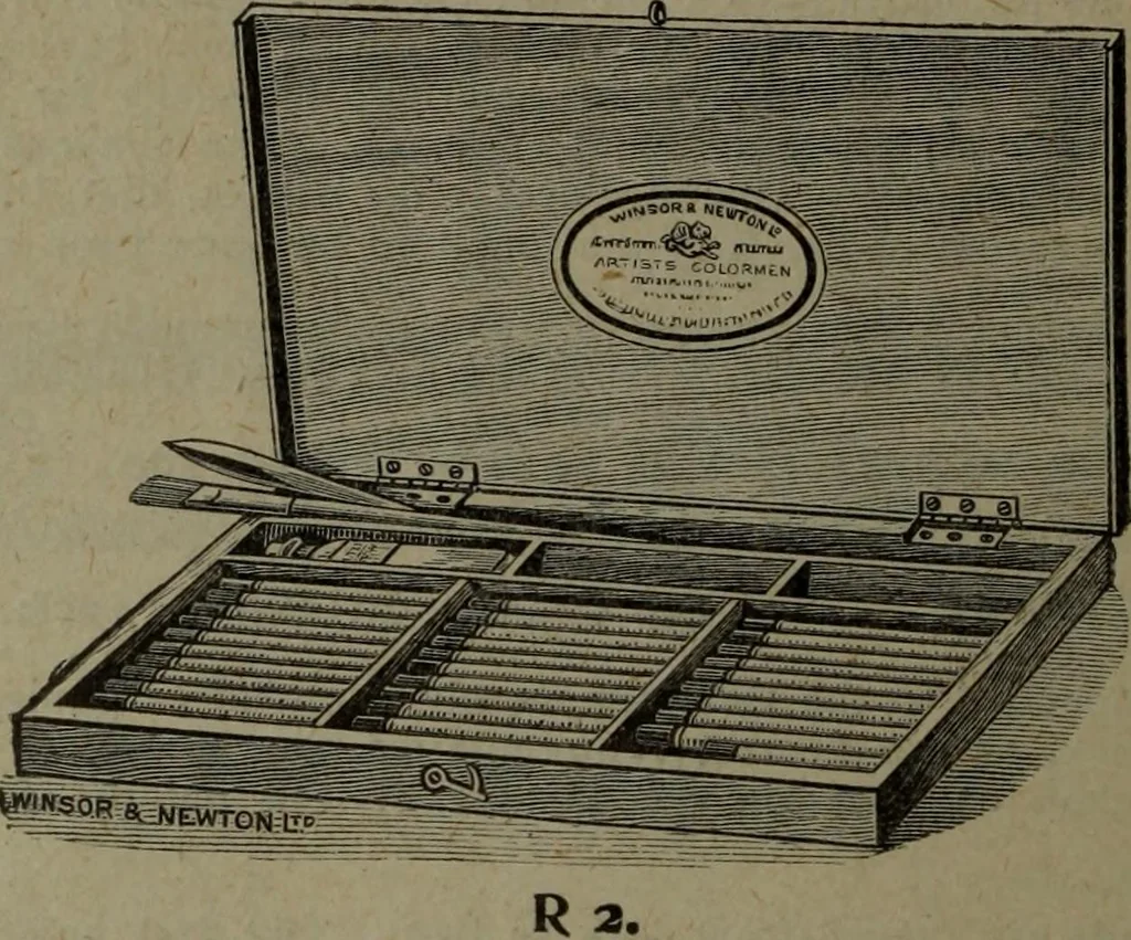 An illustration from Catalogue and price list of colors and materials for artists, architects, decorators, designers, and draughtsmen .., 1906, leaf 51