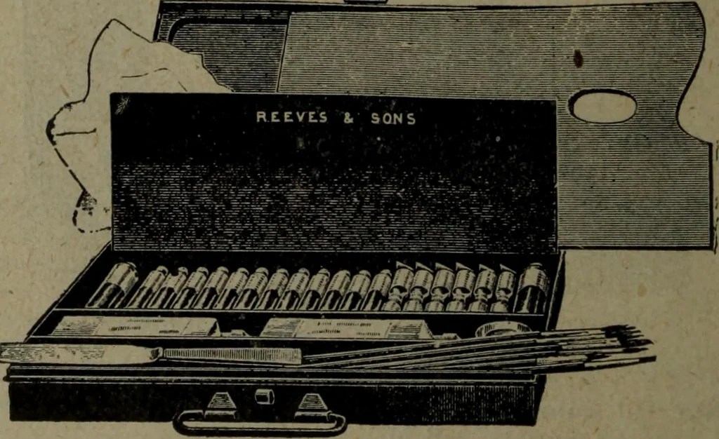 An illustration from Catalogue and price list of colors and materials for artists, architects, decorators, designers, and draughtsmen .., 1906, leaf 53
