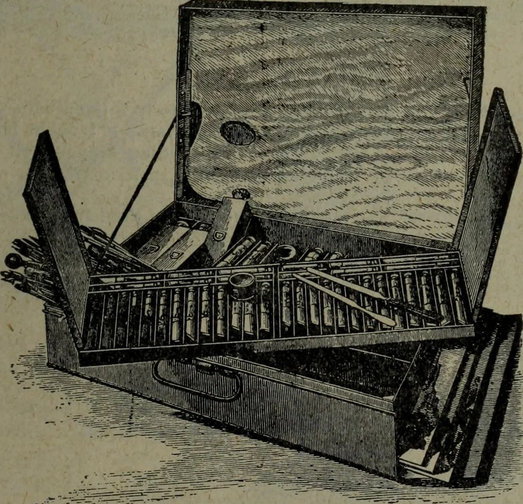 An illustration from Catalogue and price list of colors and materials for artists, architects, decorators, designers, and draughtsmen .., 1906, leaf 54