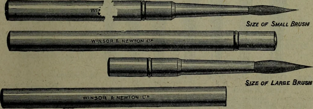 An illustration from Catalogue and price list of colors and materials for artists, architects, decorators, designers, and draughtsmen .., 1906, leaf 86