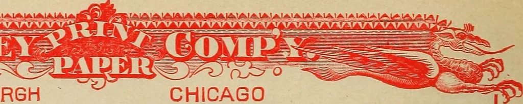 An illustration from Catalogue and price list of Mackey print paoer co., 1897, leaf 155