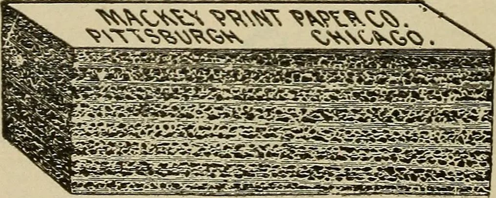 An illustration from Catalogue and price list of Mackey print paoer co., 1897, leaf 177