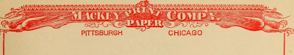 An illustration from Catalogue and price list of Mackey print paoer co., 1897, leaf 64