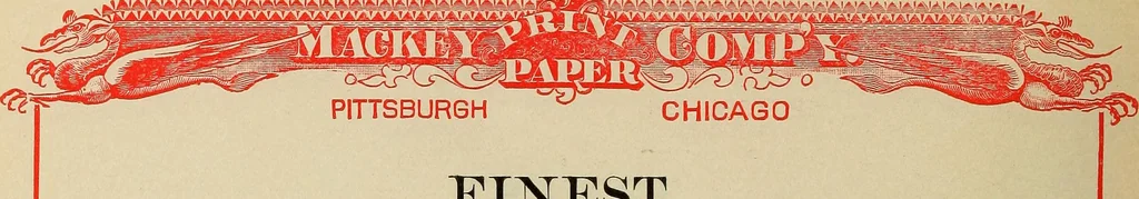 An illustration from Catalogue and price list of Mackey print paoer co., 1897, leaf 97