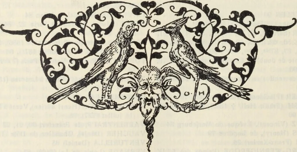 An illustration from Catalogue raisonné des premières impressions de Mayence (1445-1467) : avec une plance en phototypie, 1911, leaf 187