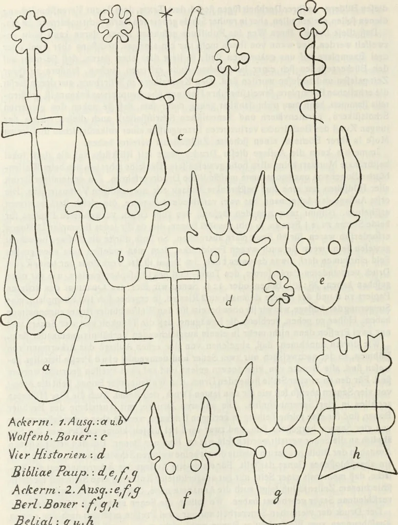 An illustration from Catalogue raisonné des premières impressions de Mayence (1445-1467) : avec une plance en phototypie, 1911, leaf 237