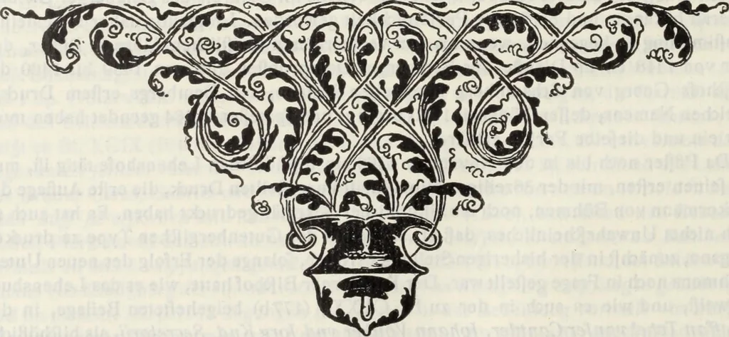 An illustration from Catalogue raisonné des premières impressions de Mayence (1445-1467) : avec une plance en phototypie, 1911, leaf 285