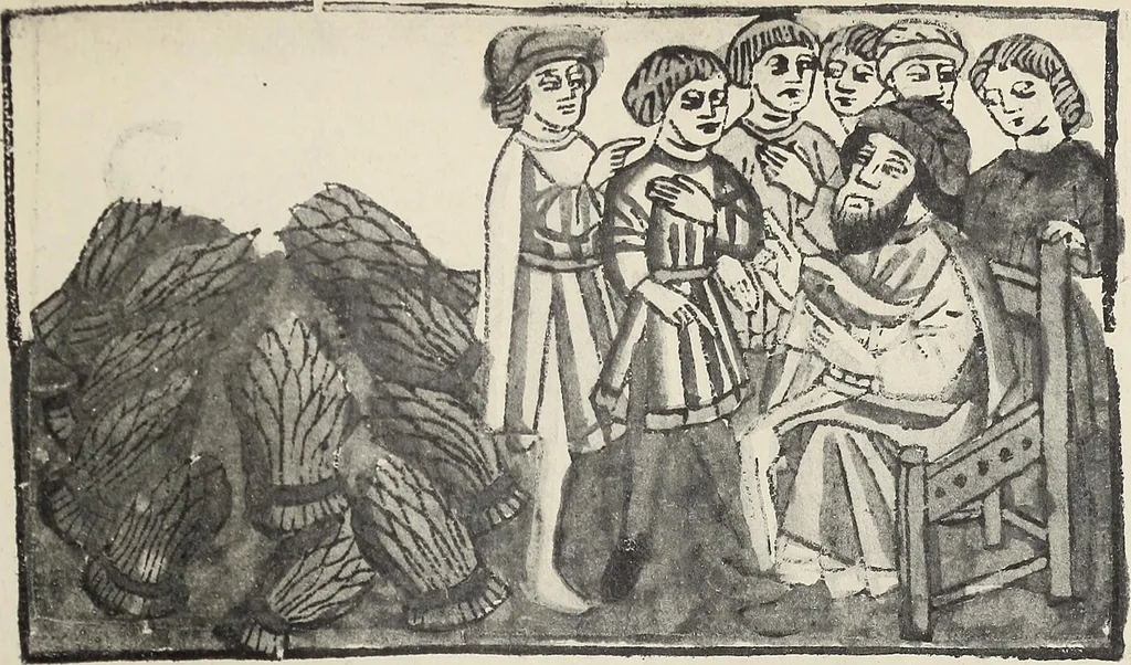 An illustration from Catalogue raisonné des premières impressions de Mayence (1445-1467) : avec une plance en phototypie, 1911, leaf 328