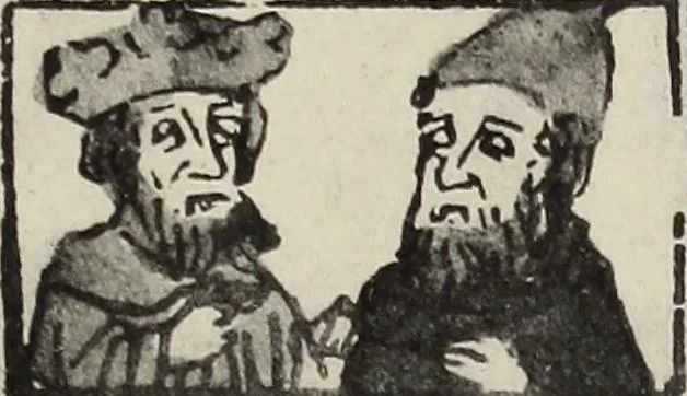 An illustration from Catalogue raisonné des premières impressions de Mayence (1445-1467) : avec une plance en phototypie, 1911, leaf 336