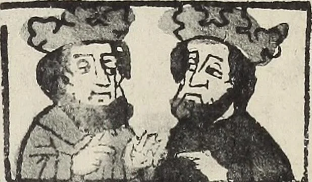 An illustration from Catalogue raisonné des premières impressions de Mayence (1445-1467) : avec une plance en phototypie, 1911, leaf 336