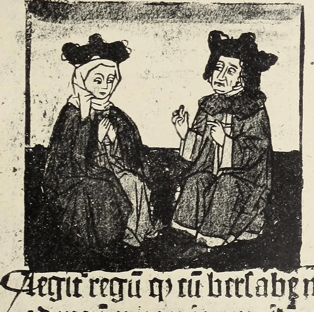 An illustration from Catalogue raisonné des premières impressions de Mayence (1445-1467) : avec une plance en phototypie, 1911, leaf 340