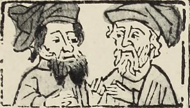 An illustration from Catalogue raisonné des premières impressions de Mayence (1445-1467) : avec une plance en phototypie, 1911, leaf 342