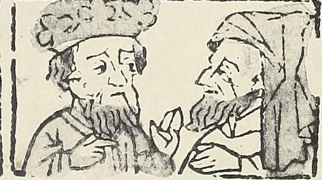 An illustration from Catalogue raisonné des premières impressions de Mayence (1445-1467) : avec une plance en phototypie, 1911, leaf 342