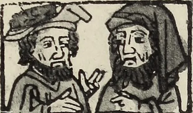 An illustration from Catalogue raisonné des premières impressions de Mayence (1445-1467) : avec une plance en phototypie, 1911, leaf 344